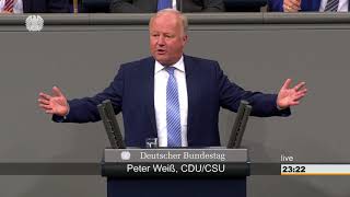 Peter Weiß Renten von Vertriebenen und SpätAussiedlern Bundestag 14062018 [upl. by Faythe]