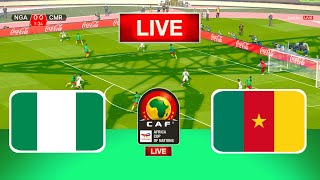 LIVE🔴 Nigeria Vs Cameroon  Africa Cup of Nations  Round of 16  Live Football Match Today [upl. by Morry]