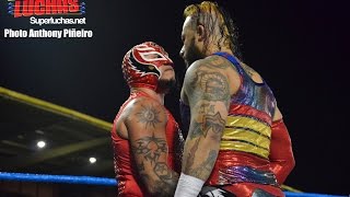 WWC Rey Mysterio reta a Mr450 por el Campeonato Universal en Caguas Puerto Rico [upl. by Spearman784]