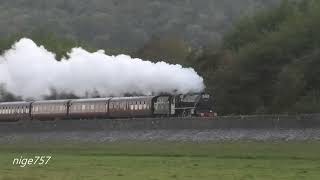 LMS 45212 Smoke Rings galore  The Lune Rivers Trust 280924 [upl. by Aeki]