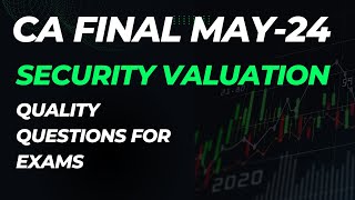 Security Valuation  CA Final  AFM Revision  Quality Questions [upl. by Christine617]