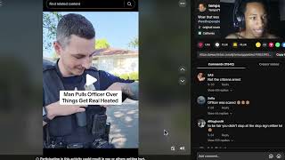 OFFICER WAS PULLED OVER BY A CITIZEN REACTION [upl. by Adnilemreh]