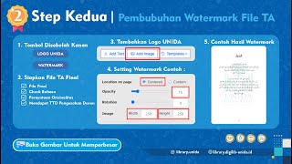 PANDUAN UNGGAH TA  STEP 2  PEMBUBUHAN WATERMARK [upl. by Stacee]