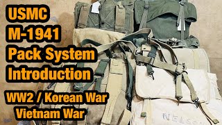 USMC M1941 Pack System WW2 Korean War Vietnam War Introduction￼ video [upl. by Arawaj]