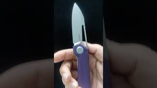 Kubey ku321U Folding 14c28n Steel Purple G10 Handle [upl. by Sutphin]