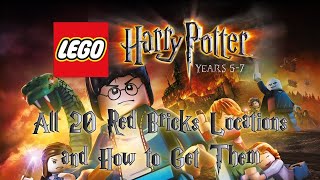 LEGO Harry Potter Years 57  All 20 Red Bricks Locations amp How to Get Them [upl. by Island]