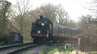 Bluebell Railway  No 80151 at Sloop Bridge [upl. by Philippine193]