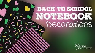 DIY Notebook Decorations  Back to School Supplies backtoschool [upl. by Hendrickson]