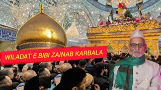 Wiladat  E  Bibi Zainab In Karbala Iraq  Haji Syed Munsif Ali Rizvi SB Ke Liye Dua Karbala Mein [upl. by Aleyak388]