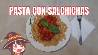 Receta de pasta con salchichas [upl. by Loomis]