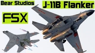 BEAR STUDIOS  J11B FLANKER FSX HD [upl. by Ahsilif]