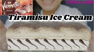 ASMR 咀嚼音 Tiramisu Ice Cream ティラミスアイスクリーム 提拉米蘇千層冰淇淋蛋糕 티라미수 아이스크림 먹방 EATING SOUND [upl. by Cindi381]