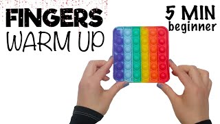 Fingers Warm Up Exercises with Pop It Fidget Toy [upl. by Akcimat454]