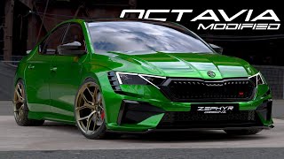 Skoda OCTAVIA VRS 2024 Facelift HARDCORE Widebody MODIFIED Concept [upl. by Noach717]