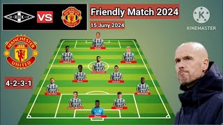 Rosenborg FC vs Manchester United  Potential Line Up Man United Friendly Match 2024 [upl. by Martelli207]