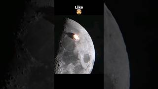 Big Asteroid Hit Moon 🌚🤯 space universe shorts [upl. by Chloras]