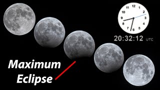 Penumbral amp Partial Lunar Eclipse of 28 October 2023 [upl. by Ahtar]