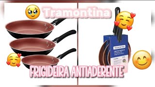 FRIGIDEIRA TRAMONTINA CARIBE ANTIADERENTE  STARFLON MAX 3 PEÇAS [upl. by Birkle]