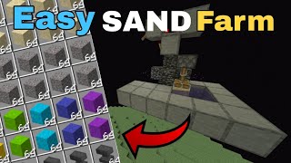 EASY Sand Duper in Minecraft bedrock 121 Tutorial [upl. by Sinnal]