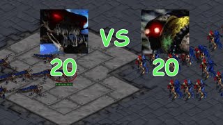 20 High Templars vs 20 Defilers  Unused weapons  Starcraft battles [upl. by Teryn]