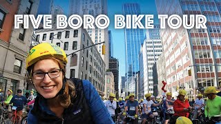 Five Boro Bike Tour in NYC  Our Tips and What to Expect [upl. by Aiekram]