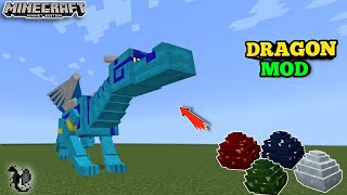 How to download Best DRAGON Addon Mod In MCPE  Dragons Addon use in Pocket edition 🔥 In Survival🤯 [upl. by Rabi389]