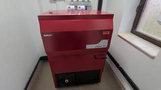 Centrale pe peleti  Pellet 30 kw Montaj profesional centrala pe peleti [upl. by Ecnadnak]