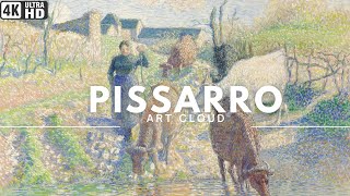 ART CLOUD ⧓ 95 Pissarros Beautiful Landscapes4K TV Screensaver for a Peaceful AtmosphereNO SOUND [upl. by Nuahsel]