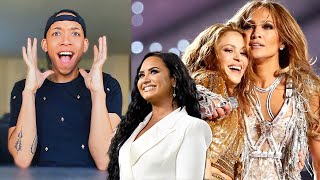 REACTING to shakira and jlo performing  The 2020 Super Bowl Halftime Show [upl. by Lerrad]