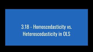 318  Homoscedasticity vs Heteroscedasticity in OLS [upl. by Trudi]