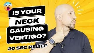 This Technique Works in 20 Seconds…Vertigo Dizziness Neck Pain Headaches  Dr Matthew Posa [upl. by Eilsew]