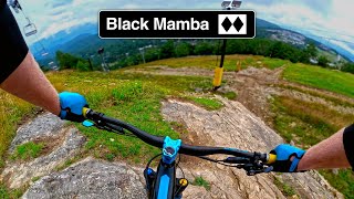 DOUBLE BLACK DIAMOND MTB Trail at Beech Mountain [upl. by Karoline]