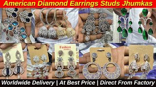 Premium Ad Earrings Jhumka Studs Manufacturer in Kolkata India  MD Jewellers [upl. by Debbra712]