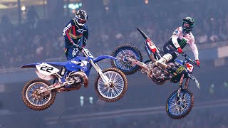 Chad Reed Riding His 04 Championship Bike at St Louis Supercross 2022 [upl. by Dnalevelc697]