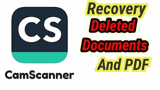 Camscanner deleted files recovery how to recovery camscanner deleted files pdf deleted file recovery [upl. by Ciapha779]