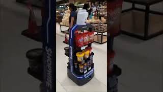 Meet WiZ a robot that guides shoppers in a Philippine grocery chain [upl. by Teeniv75]