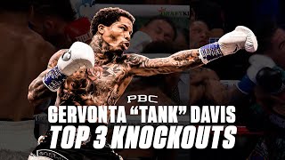 Gervonta quotTankquot Davis TOP 3 KNOCKOUTS [upl. by Eelsnia]