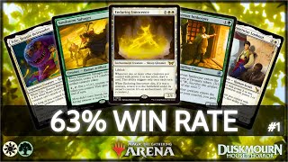 ⚪🟢 Selesnya Midrange 63 Win Rate part 1  MTG Arena  Explorer  BO3  Duskmourn [upl. by Atazroglam]