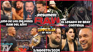 WWE RAW 5 Agosto 2024  RESUMEN Y RESULTADOS [upl. by Lenahtan163]