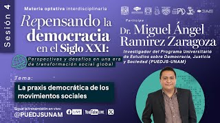 Sesión 4 La praxis democrática de los movimientos sociales [upl. by Cypro]