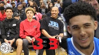 Lavar Ball Lamelo Ball and Lonzo Ball SPOTTED Watching LiAngelo Ball at BILAAG Full Highlights [upl. by Saxon]