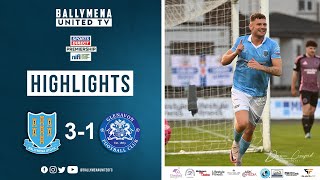 Match Highlights I Ballymena United 31 Glenavon [upl. by Rudin]