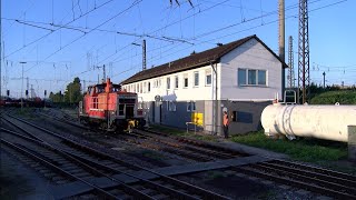 Rangierarbeiten in Kornwestheim mit der alten Dame V60 362 614 0 und 362 547 2 [upl. by Jariah]