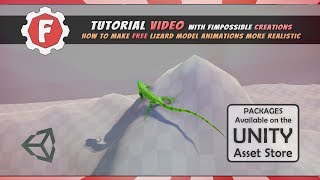 Unity Tutorial How to make free Lizard Model animate procedurally with FImpossible Assets [upl. by Inus]