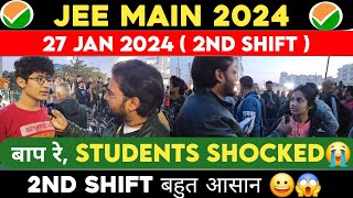 JEE Main 27 Jan 2024 Shift 2 Centre Review  JEE Main 2024 27 Jan 2024 Shift 2 Paper Analysis jee [upl. by Lunseth252]