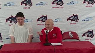 Stony Brook Mens Basketball Postgame Press Conference  Dec 6 2023 [upl. by Junji]