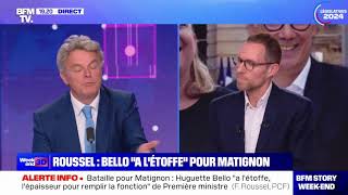 Fabien Roussel invité de BFMTV NouveauFrontPopulaire [upl. by Notlrac923]