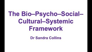 The BioPsychoSocialCulturalSystemic Framework [upl. by Thetis]