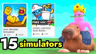 Top 15 Best Roblox Simulators [upl. by Reseda272]