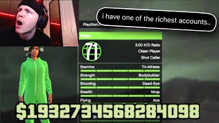 I went on the RICHEST GTA Account in GTA Online the most money i have ever seen [upl. by Sonny]